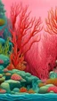 Placeholder: A pink underwater reef made out of soda designed in ancient Greek pottery painted by Georges Seurat