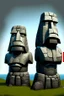 Placeholder: moai easter island golems