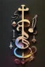 Placeholder: Musical instruments wallpaper with ES logo