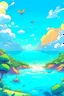 Placeholder: paradise sky cartoon