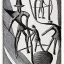 Placeholder: hand drawn in single line by Nicolai Blatter with hatch with parallel wavy lines metal engraving representing the Adventures of Don Quixote de la Mancha in bosch style or salvador dali style