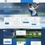 Placeholder: Design a user-friendly and visually appealing landing page for a sport website, prioritizing an intuitive user experience, blue colors