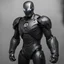 Placeholder: matte black iron man very detailed