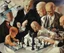 Placeholder: Complex Surgical Instruments,Putin, President Xi Of China And Joe Biden Play Chess with a Newborn Boy,Minimalism,Painting By Lucian Adrian Ghenie,Michelangelo,Freud,Rene Magritte,Salvador Dali,Pablo Picasso