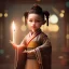 Placeholder: a cute litte rat wearing Hanfu, holding a large candle, BK complex detail, cinema, reality, detail, octane rendering, stoic cinematic 4k epic detailed photograph shot on kodak detailed bokeh cinematic hbo dark moody 8k, 85mm f/16 by leica