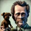 Placeholder: Portrait of an aristocratic old man holding a toy poodle in his arms, he looks like Willem dafoe, 8k, HD, cinematography, photorealistic, Cinematic, Color Grading, Ultra-Wide Angle, Depth of Field, hyper-detailed, beautifully color-coded, insane details, intricate details, beautifully color graded, Cinematic, Color Grading, Editorial Photography, Depth of Field, DOF, Tilt Blur, White Balance, 32k, Super-Resolution, Megapixel, ProPhoto RGB, VR, Halfrear Lighting, Backlight, Na