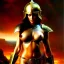 Placeholder: portrait 'beautiful fit stunning Sexy with Large Breasts RedSonja naked ',ancient metal armor and Helmet ,painting by gaston bussiere, greg rutkowski, yoji shinkawa, yoshitaka amano, tsutomu nihei, donato giancola, tim hildebrandt, oil on canvas, cinematic composition, extreme detail,fit full head inside picture,32k