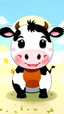 Placeholder: Milky moo the cute round cow