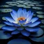 Placeholder: blue water lily hardtechno music industrial hardstyle。