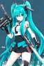 Placeholder: hatsune miku but it is kantai collection big weapon