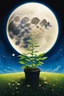Placeholder: The waxing moon is the catalyst for planting the seeds of your dream; lowbrow neo-surrealism