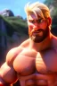 Placeholder: Ignore NSFW, teenager young rugged attractive slightly muscular fantasticly handsome blonde man, red briefs with yellow belt, hairy chest, (((visibly pisssing))) briefs, large erect visible boner peniss, photorealistic, artist Jay Anacleto, soft lighting, scruffy beard