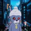 Placeholder: Cats cyber , Lazer eye , Tokyo city night view wallpaper