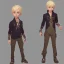 Placeholder: 8 year old blonde boy, fullbody