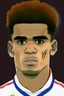 Placeholder: Luis Diaz Colombian football player ,cartoon 2d