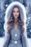 Placeholder: Wintertime Wonderland a Beautiful woman Hyperrealistic Digital Graphic in the Style of Jennifer Healy