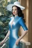 Placeholder: [Kat Dennings, Kupka's style] "It was so alluring...a captivating blue with white that seemed to glow." "And that was the colors of the saucer?" "No, her swimsuit."