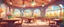 Placeholder: Background: detailed wholesome Bingo hall interior landscape, cozy wooden tables, chairs, 3D rounded shaded vector cartoon asset, mobile game cartoon stylized, crisp linework, clean Details: sunny day, windows, spring flowers in pots and vases Camera: frontal angle, 45° downward, 35 mm. Lighting: high noon sun, LED lights. cartoon style