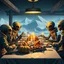 Placeholder: Thanksgiving dinner in Antarctica with space aliens