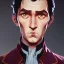 Placeholder: Portrait of a 30 year old warlock like Sherlock Holmes and Mary Poppins