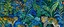 Placeholder: A dark blue jungle with tigers and chameleons painted by Henri Matisse