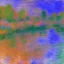 Placeholder: Monet Style Neon Blue and Purple winter with orange reflections