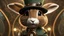 Placeholder: High-end state-of-the-art STEAMPUNK aesthetics flawless smiling cute Honey fluffy real Rabbit thinker, supreme cinematic-quality photography, sage green and honey brown pure lambwool clothes, Art Nouveau-visuals,Vintage style with Octane Render 3D technology,hyperrealism photography, (UHD) with high-quality cinematic character render,Insanely detailed close-ups capturing beautiful complexity,Hyperdetailed,Intricate,8K,Hyperrealism craftwork