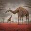 Placeholder: When reality is a nightmare, nightmares become giraffes, by Dariusz Klimczak, surreal color photography