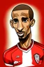 Placeholder: Talisca Brazilian football player cartoon 2d