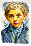 Placeholder: "creatio ex nihilo" is an ink wash painting in the style of Vincent Van Gogh