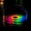 Placeholder: a colourful water circle, dark vibrant colours