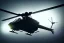 Placeholder: black police helicopter flying over city building searching for suspect, helicoper has white spotlight flashing to the ground, night time , unity, scriptable render pipeline , green emission, cinematic lighting.