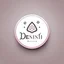 Placeholder: Create a logo for Deniz, a boutique of diamond-inspired dresses, Baby Pink