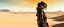 Placeholder: a grumpy cyberpunk girl standing in overdrive in the Mojave desert, side view, impasto, minimal, splash art, wide angle, centered, distant horizon, spacious scene, harsh contrasts, scattered tint leaks, sparse thick brushstrokes, (glitch deconstruction:1.7), warm colors of sand yellow, beige, orange and black