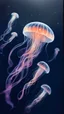 Placeholder: Draw jellyfish, translucent and slightly shining, floating in the dark. Let their forms blur like the boundaries between a dream and reality.