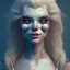 Placeholder: Ultra detailed very beautiful smileing clown girl,beautiful real skin, red nose, symmetrical, ultra detailed curl hair, soft lighting, ultra detailed face, concept art, digital painting, octane render, art by artstation