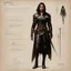 Placeholder: ConceptSheet by Guy Borremans: 'The Prince of thieves' - sexy leather mithril Design for the woman rogue