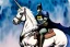 Placeholder: Batman is riding a unicorn Watercolour