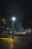 Placeholder: streetlight effect, It's dark everywhere except for one spot where there's a bright streetlight. The streetlight helps you see things clearly and find your friends easily in that small area.