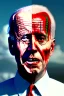 Placeholder: realistic image, joe biden zombie, arm cut and bleeding, night, walking with a limp, waist up view, dark ambient, highly detailed, sky background, concept art, unreal engine 5, god rays, ray tracing, RTX, lumen lighting, ultra detail, volumetric lighting, 3d, finely drawn, high definition, high resolution.