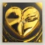 Placeholder: golden vinyl electric heart