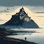 Placeholder: [art by Hugo Pratt] a mythical version of the Mont Saint Michel