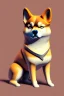 Placeholder: pioneer shiba inu close face matrix isometric hills with x on forehead