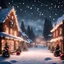 Placeholder: Hyper Realistic Christmas Celebrations & Lighting At Snowfall Night