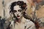 Placeholder: Painting of a vampire girl, in the Expressionist style of Egon Schiele, Oskar Kokoschka, and Franz Marc, in muted natural colors