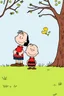 Placeholder: Snoop Dog and Woodstock, owner Charlie Brown, his sister Sally, best friends Linus & Lucy van Pelt, tomboy Peppermint Patty, her friend Marcie