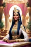 Placeholder: Story Arabian, a Queen Batoul would sit with her team called the Tea Majlis. Her team consisted of: - Riouf, her daughter and the hero of the tribe - Professional royal writer - Live Barbie game - Comedian Jim Carrey - Former U.S. President Donald Trump In a large room with wide windows from which the light of nature, light colors, plants, modern furniture, and modern interior design enter. They were thinking of a new interior design for the palace. Meanwhile, they drank cinnamon tea and watched