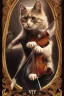 Placeholder: Cat s Nero, playing fiddle. Burning down rome