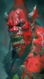 Placeholder: red orc covered in blood