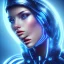 Placeholder: cyberblue, head, women, portrai, tron